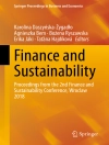 Cover of Karolina Daszyńska-Żygadło & Agnieszka Bem: Finance and Sustainability