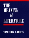 Copertina di Timothy J. Reiss: Meaning of Literature