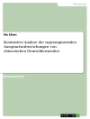 Sampul Na Chen: Kontrastive Analyse der suprasegmentalen Ausspracheabweichungen von chinesischen Deutschlernenden