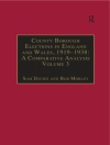 Cover of Sam Davies & Bob Morley: County Borough Elections in England and Wales, 1919-1938: A Comparative Analysis