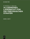 Omslag till A. Achilles & P. Hinschius: Allgemeines Landrecht für die Preußischen Staaten. Band 4