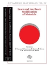 Cover of H. Ishiwara & E. Kamijo: Laser and Ion Beam Modification of Materials