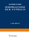 Cover of Carl Bruck & E. Jacobsthal: Handbuch der Serodiagnose der Syphilis