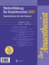 Cover of H.J. Bardenheuer & H. Forst: Der Anaesthesist Weiterbildung für Anästhesisten 1997