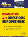 غلاف Christophe Lescot: Introduction aux questions européennes