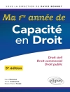 ปกของ David Bonnet & Anne Jussiaume: Ma première année de Capacité en Droit. Droit civil - Droit commercial - Droit public - 5e édition