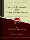 Cover of Green & F. W. Edridge: Colour-Blindness and Colour-Perception