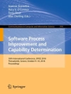 Cover of Alec Dorling & Rory V. O'Connor: Software Process Improvement and Capability Determination