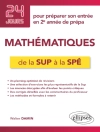 ปกของ Walter Damin: Mathématiques de la Sup à la Spé - 24 jours pour préparer son entrée en 2e année de prépa