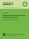 Cover of Marktwirtschaftliche Umweltpolitik aus ökologischer Sicht