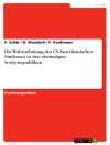 Cover von P. Schär & D. Wunderli: Die Wahrnehmung des US-Amerikanischen Einflusses in den ehemaligen Sowjetrepubliken