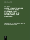 Portada de W. Pfeil: Forstschutz und Forstpolizeilehre