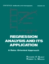 Copertina de Richard F. Gunst & Robert L. Mason: Regression Analysis and its Application Copertina de Richard F. Gunst & Robert L. Mason: Regression Analysis and its Application
