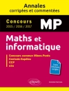 ปกของ Abdellah Bechata: Maths et informatique. MP. Annales corrigées et commentées. Concours 2015/2016/2017