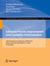 Cover of Alec Dorling & Antanas Mitasiunas: Software Process Improvement and Capability Determination