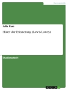 Cover of Julia Kurz: Hüter der Erinnerung (Lowis Lowry)