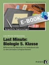 Cover of Rebecca Dziomba & Tina Konz: Last Minute: Biologie 5. Klasse