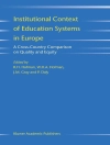 غلاف R.H. Hofman & W.H.A. Hofman: Institutional Context of Education Systems in Europe