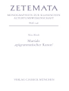 Cover of Nina Mindt: Martials 'epigrammatischer Kanon'
