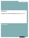 Cover of Sarah Lenz: Exegese der Kainerzählung Genesis 4, 1-16