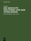 ปกของ Walther: Die Gedichte Walthers von der Vogelweide