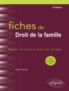 Omslag till Patricia Vannier: Fiches de Droit de la famille - 5e édition