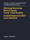 Cover of Michael Bommes & Bernd Dewe: Sozialwissenschaften und Lehramt