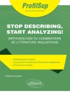 का आवरण Stephane Sitayeb: Stop describing, start analyzing ! Méthodologie du commentaire de littérature anglophone
