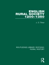 Cover of J. Z. Titow: English Rural Society, 1200-1350