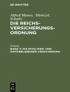 Sampul Schultz: Die Invaliden- und Hinterbliebenen-Versicherung