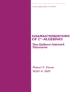 Couverture du Robert Doran: Characterizations of C* Algebras Couverture du Robert Doran: Characterizations of C* Algebras