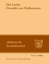 Cover of Karl Kurt Klein & Hans Moser: Die Lieder Oswalds von Wolkenstein