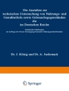 Copertina di H. Beckurts & A. Beythien: Die Anstalten zur technischen Untersuchung von Nahrungs- und Genußmitteln sowie Gebrauchsgegenständen, die im Deutschen Reiche