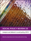 Cover of Gaby Ramia & Kevin Farnsworth: Social Policy Review 25