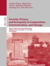 Bìa của Bing Chen & Hao Han: Security, Privacy, and Anonymity in Computation, Communication, and Storage