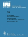 的封面 K. Lange: Grundlagen der Umformtechnik — Stand und Entwicklungstrends / Fundamentals of Metal Forming Technique-State and Trends