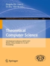 غلاف Dingzhu Du & Kun He: Theoretical Computer Science