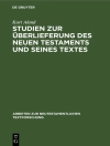 Cover of Kurt Aland: Studien zur Überlieferung des Neuen Testaments und seines Textes