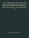 Cover of H. Baer & Ch Bouche: Taschenbuch für den Maschinenbau