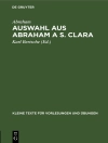 Copertina di Abraham: Auswahl aus Abraham a S. Clara