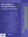 Cover of H.J. Bardenheuer & H. Forst: Weiterbildung für Anästhesisten 2000
