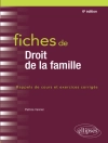 Omslag till Patricia Vannier: Fiches de droit de la famille - 6e édition