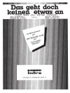 Cover of G. Loose & B. Nencioli: Das geht doch keinen etwas an (C'est bien joli d'entre copains)